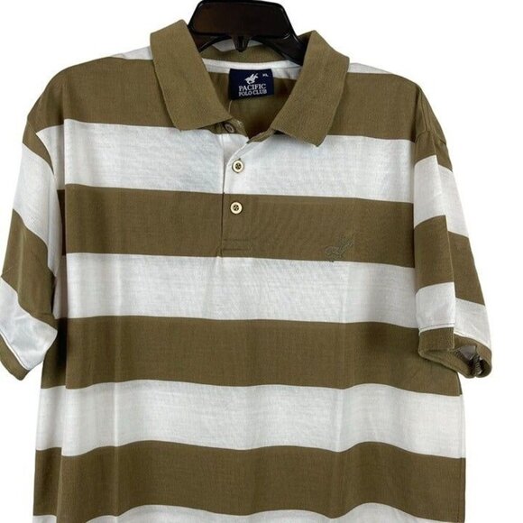 Pacific Polo Club Striped Pullover Short Sleeve Shirt Size XL - Picture 5 of 5